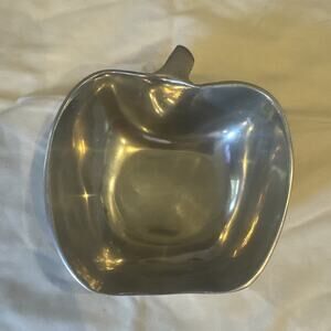 Apple Shaped Aluminum Catch-All,‎ Candy Dish, Coins/Keys Teacher Gift Dish Bowl